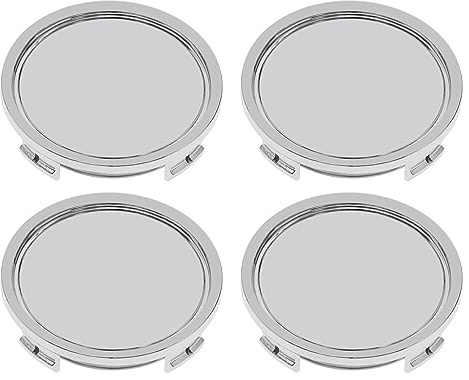 SG Store 4pcs 74mm Capuchons Centraux de Moyeu Roue de Voiture Couvre Les Numéros de Pièce B66470207 B66470200 Roues Jante Hub Cap Hubcaps Pièces Automobiles en ABS, Argent