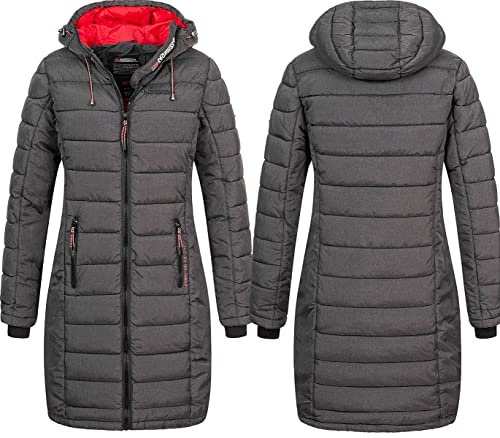 Damen Winter Jacke Stepp Mantel Lange Steppjacke Wintermantel parka