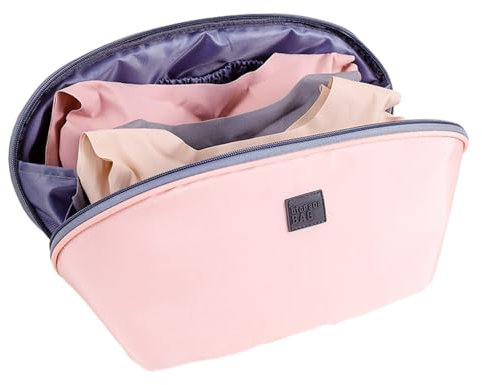 HZW Rosa BH Aufbewahrung für Reisen, Organizer Tasche mit großem Fassungsvermögen, Koffer Organizer, Geeignet für die Aufbewahrung von Unterwäsche, Socken, Toilettenartikeln, Kosmetik