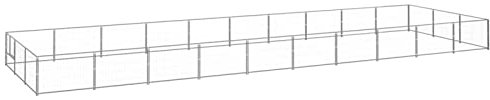 heybb Hundezwinger Silbern 30 m² Stahl Welpen ZubehöR Freilaufgehege Kaninchen