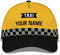 351 Capatmungsaktive Mütze Taxi Mit Caro Pattern Line Freizeit Basecap Washed Baseball Mütze Original Baseballkappe Für Golf, Teenager, Reisen