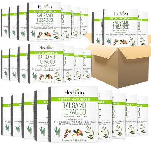 Herbion Naturals Balsamo per il petto 100 gm-Unguento lenitivo naturale con vapori lenitivi (Confezione da 24)