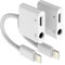 Adattatore Jack Lightning a 3,5mm Cuffie(2Pack) per iPhone iPad Aux Cavetto accessori per Apple Audio Cavo Auricolari Autoradio Caricatore Sdoppiatore Cavetto Headphone Prolunga Adapter ip-3.5