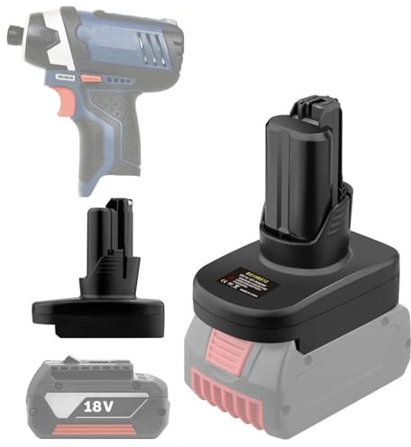 for Bosch18V to for Bosch 12V Battery Adapter,for Bosch 10.8V12V BAT MAX Cordless Power Tools,Adaptor for Bosch 18V Battery Convert to for Bosch 12V Lithium Battery(battery not include)
