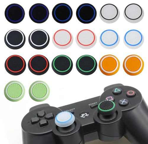 20 Stück PS5 Controller ZubehöR,PS5 Controller Sticks gummikappen PS5 Accessories Thumbsticks Playstation PS5 Controller Stick AufsäTze Gaming Joystick PS5 Joystick Caps Xbox (P-1)