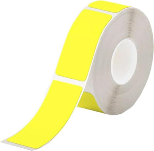 ELECTRONICA 4U Etiketten selbstklebend Aufkleber Ersatz für Phomemo Q30 D30 12x22 (Gelb, 12*40-160)