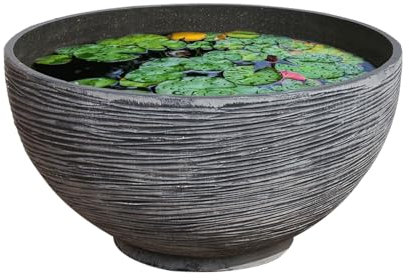 Yofab Vasi per fioriere Grande Ciotola da giardino Fioriera per piante acquatiche Vaso per piante grasse Ciotola per paesaggistica Piantatrice per piante grasse Fioriera per esterni Vasi