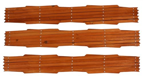 Actiasgear - Expandable Garden Wooden Trellis Fence Expanding Divider 5ft Plant Support 3pcs