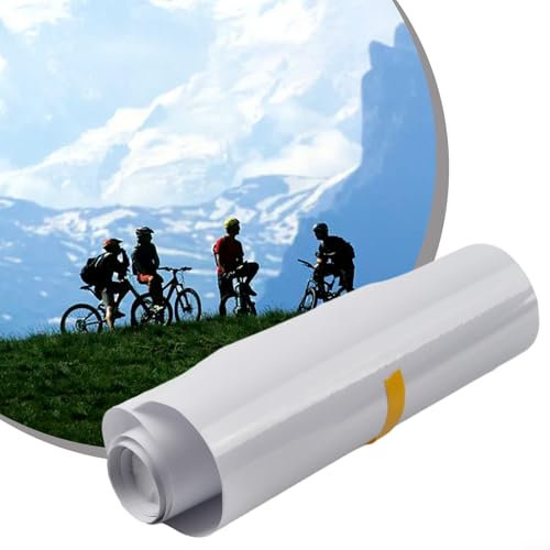 Bulevisiter Película de protección de marco de bicicleta, cinta de marco transparente, accesorios de ciclismo, protección de marco de bicicleta, cinta de PVC impermeable transparente de alta