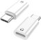 HomeCove Lightning to USB C Audio Adapter, Lightning to USB C Headphone Adapter for iPhone 15/16 Series, i-Pad Pro/Air, Galaxy S25/S24, Not for Charging and Data Transfer, White