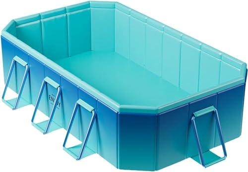 Wttagkl Foldable Family Pool Paddling Pool-foldable Swimming Pool for Pets & Adults, Non-inflatable Dog Pool Portable Bathtub with Quick Design,1.8 meters