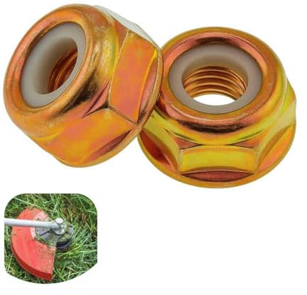 2 x dadi per coltelli M10 x 1,25, filettatura sinistra per trimmer, decespugliatori e decespugliatori, accessori universali per attrezzi da giardino, facile da installare, robusta lavorazione