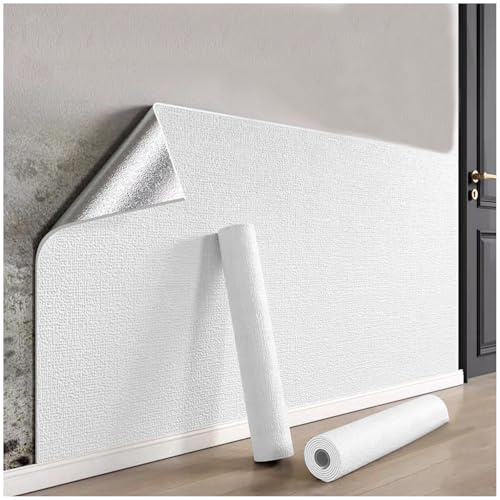 APMOE Rouleau Isolant Thermique, 3mm Papier Peint Adhesif Mural Résistant à L'humidité et à l'eau, Coussin Mural pour Murs Décoratifs