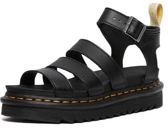 DR MARTENS Women's V Blaire Sandals, Black (Black Felix Rub Off and Black Soft Pu 001), 4 UK