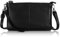 100% Echtes Leder Umhängetasche, 【Klein】Befen Damen Echtleder Umhängetasche mit Schulter & Handschlaufe, Lady Crossbody & Wristlet Bag Clutch, Fit Phone 8 Plus (Schwarz 【echtleder + 2 Riemen】)