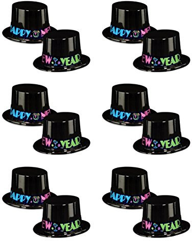 Neon Party Toppers 12 Piece