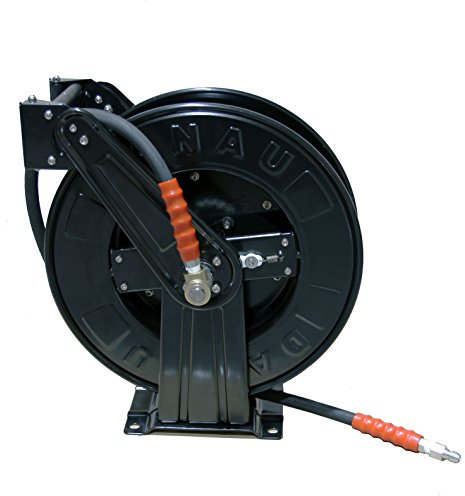 Retractable High Pressure Hose Reel with Hose Tail Hose (Takes 20 metre Hose)