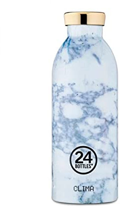 24 Bottles Clima Bottle Grand Collection Isolier-Trinkflasche 500 ml White Marble