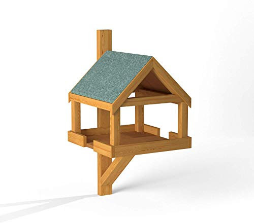 Home & Roost Hove Fence Wall Mounted Bird Table | Space Saving Wall Mounted Bird Feeder