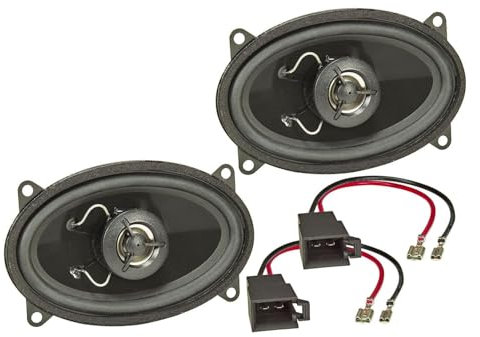 tomzz Audio 4057-010 TA4x6-Pro Lautsprecher Set kompatibel mit VW Golf 1 2 Polo Passat Skoda Fabia Octavia Seat Ibiza Heckbereich 95x155 4x6