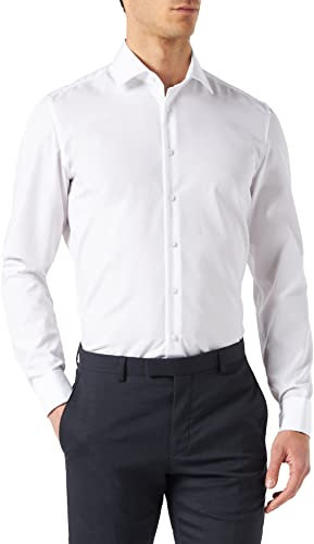 Seidensticker Herren Business-Hemd - Slim Fit - Bügelfrei - Kent-Kragen - Langarm - 100% Baumwolle