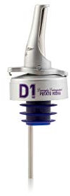 D1 Drinks Pourer For Vodka London - Patented Open And Close Technology Eliminates Need For Caps - Prevents Barfly - Bartenders Meet Your New Best Friend
