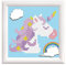 DIAMOND DOTZ DD1.043F - Original Diamond Painting Starter Set Einhorn mit Bilderrahmen, Kreativset mit 539 Diamant Mosaiksteinen, Malset ca. 9 x 9 cm, DIY für Kinder ab 8 Jahren, Extra funkelnd, Bunt