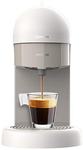 Cecotec Machine à Café Expresso Cumbia Capricciosa Black. 1100 W, Design Compacte, 19 Bars de Pression, Convient Pour du Café Moulu ou en Dosettes ESE, Réservoir d’eau de 600 ml