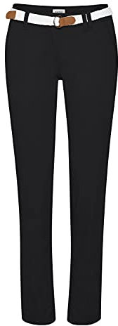 OXMO Chakira Damen Chino Hose, Größe:36, Farbe:Black (799000)