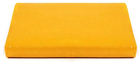 wangk Bankauflage Bequeme Polster Garten-Bank Auflage Sitzauflage mit abnehmbarem Leder Bezug Gelb-Gelb 200 * 40 * 5cm(79 * 16 * 2in)