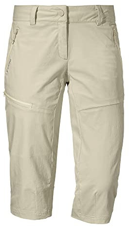 Schöffel Damen Pants Caracas1, leichte und kühlende Wanderhose aus elastischem Stoff, vielseitige Outdoor Hose mit optimaler Passform und praktischen Taschen, humus, 34