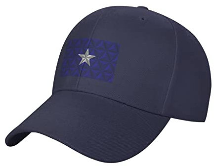 321 Schirmmütze Bonnie Blue Flag Mit Polygon-Effekt Baseball Cap Atmungsaktiv Hut Verstellbar Basecap Für Erwachsenen Outdoor Running