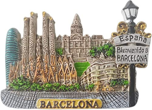Barcelona Spanien Magnet Kühlschrank Kühlschrank Magnet Dekoration Aufkleber Souvenir Harz Handwerk Küche Whiteboard