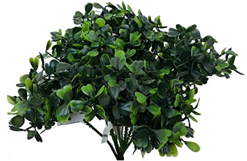 Decpero Buchsbaumpick künstlich I 12 Stück I 17 cm I Buchs Stiel künstlich