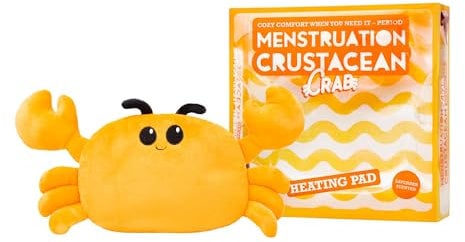 Menstruation Crustacean Crab: Microwaveable Heating Pad for Period Cramps & Self Care, Lavender Scented