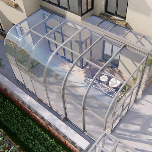 Dachplatten aus Polycarbonat,Transparent Acrylglas Platten,Ersatzteile für Garten Treibhaus Ersatzplatten Gartenbau Carports,Stoßsicheren und UV-Beständigen,1,5mm Dick,Anpassbar (0.8x7m)