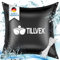 tillvex® Poolkissen Winter XXL | Luftkissen inkl. Reparaturkit | Winterkissen mit Sicherheitsventil | Poolpolster Pool Abdeckung Kissen Doppelnaht (120x120cm, Schwarz)
