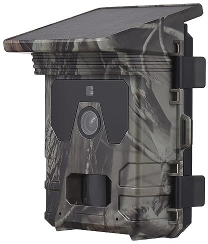 Lixada Solar Powered Night Vision Trail Camera 50MP 4K Hunting Cameras 0.3s Trigger Time Trail Camera