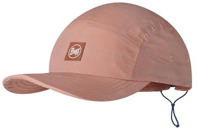 BUFF®| Kappe 5 Panel Explore Männlich Weiblich Erwachsene Flexibel, UPF50, Abenteuer, Verstellbar, Recycelte Materialien, Komfortabel, Qualität, Einheitsgröße, Rouge