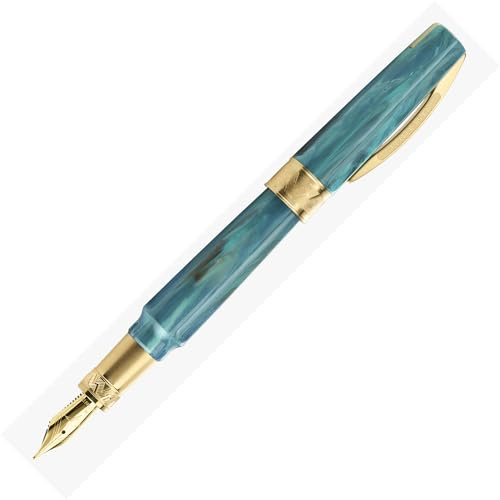 Visconti Mirage Mythos Athena Fountain Pen, Mirage Mythos Athena, Turquoise, Fine Point, F, KP07-15-FPF, Visconti Mirage Mythos Athena