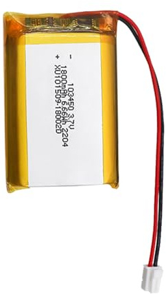Lithium Polymer Akku 3.7V 1800mAh 103450 Wiederaufladbarer Lipo Akku Lithium Ion Akku mit PH2.0-2P Stecker für RC Drohne Flugzeug Zubehörteil
