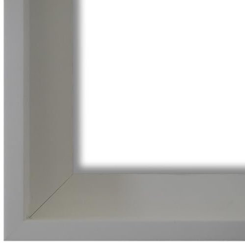 Schattenfugenrahmen Bilderrahmen Weiß 50x70-50x70 cm - Modern, Shabby, Vintage - Alle Größen - handgefertigter Holz Rahmen für Bilder - Leinwand auf Keilrahmen oder Platte - Udine