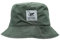 Surf Monkey Recycled Bucket Hat - Anglermütze für Erwachsene, wasserdicht, Einheitsgröße, wendbar, Grün/Beige, One size