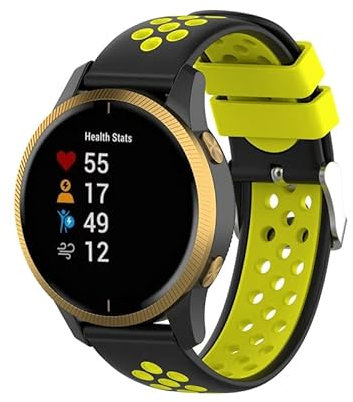 BUDAY Silikon-Armband für Garmin Venu Uhrenarmband für Garmin Vivoactive 4S Vivoactive 4 Smartwatch, 18, 20, 22 mm, 20mm For Venu, Achat