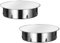 Lot de 2 couvercles de trou de cheminée 110 mm en acier inoxydable - Couvercle de tuyau de poêle - Couvercle mural - Pour tous les tuyaux de poêle courants de 110 mm de diamètre
