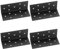 4 Pcs Angle Corner Brackets for Raised Garden Bed, Black Metal L Brackets for Gardens, Fixing Repairing Jointing Furniture Shelves Cabinets, 100x40x40mm