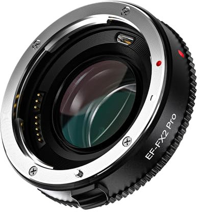 VILTROX EF-FX2 Pro Adattatore per obiettivo con messa a fuoco automatica 0,71x con riduttore focale compatibile con obiettivo Canon EF su fotocamera Fuji X-T3 X-T2 X-T20 X-T10 X-T100 X-PRO2 X-E3