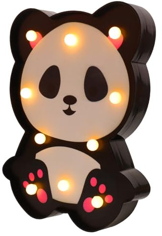 WOONEKY Led Panda Nachtlicht Cartoon Tierlampe Für Kinderzimmer Dekorative Tischlampe Dimmbar Als Leselampe Für Babyzimmer-dekoration