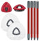 Accesorios para Fregonas Cabezas de Fregona de Repuesto, Recambios de Mopas para Vileda Turbo Juego de Cabezal de Microfibra, Base, Cepillo y Mangos de Repuesto para EasyWring Spin Mop