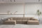 Fun Möbel Wohnlandschaft U-Form CELES Premium XS in Stoff Opera Velvet (Sand)